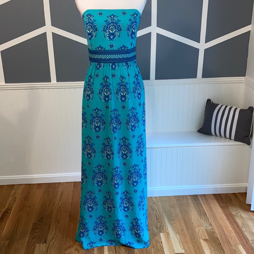Vineyard vines teal Maxi Dress